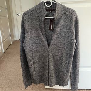 Men’s Gray Michael Kors zip up